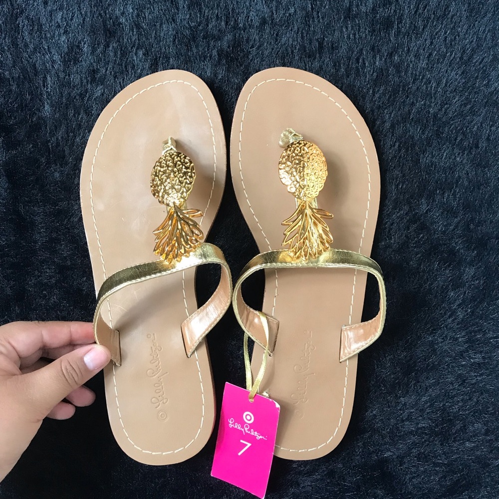 Lilly Pulitzer for Target Pineapple Sandal NWT